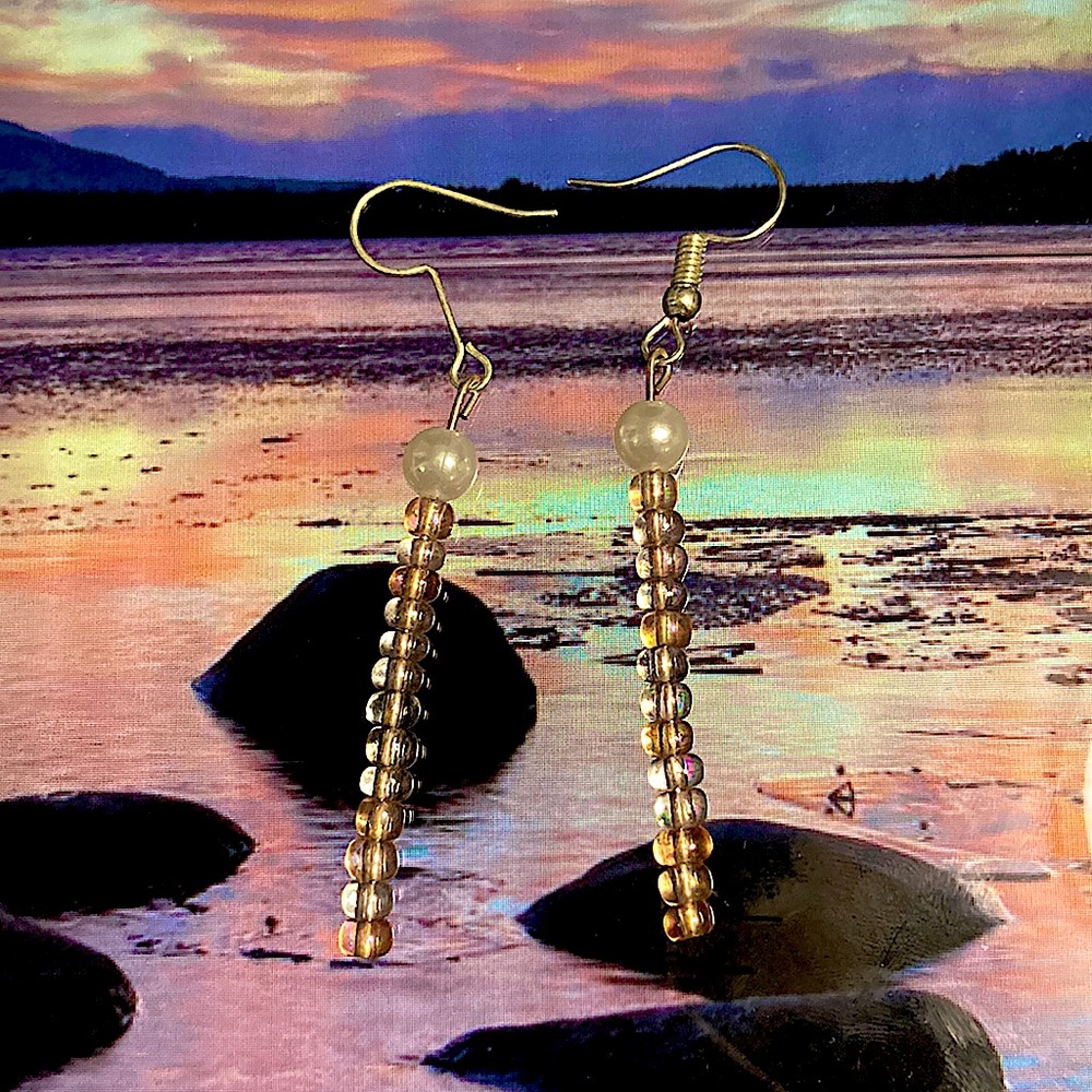 Delicate handmade earrings